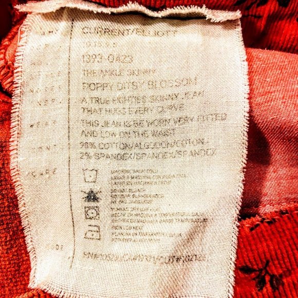 CURRENT/ELLIOTT The Stiletto Skinny Corduroy Pants - Picture 5 of 6